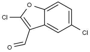 2,5-dichlorobenzofuran-3-carbaldehyde Structure