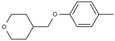 Tetrahydro-4-[(4-methylphenoxy)methyl]-2H-pyran Structure