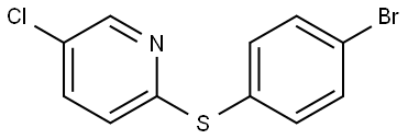 2-((4-bromophenyl)thio)-5-chloropyridine Structure