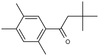 3,3-Dimethyl-1-(2,4,5-trimethylphenyl)-1-butanone Structure