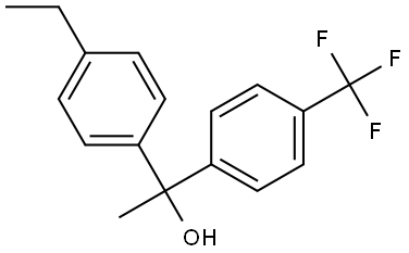 4-Ethyl-α-methyl-α-[4-(trifluoromethyl)phenyl]benzenemethanol Structure