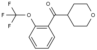 (Tetrahydro-2H-pyran-4-yl)[2-(trifluoromethoxy)phenyl]methanone Structure