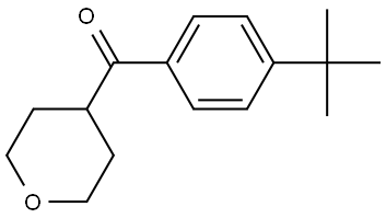 4-(1,1-Dimethylethyl)phenyl](tetrahydro-2H-pyran-4-yl)methanone Structure