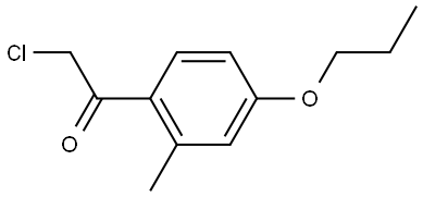 2-Chloro-1-(2-methyl-4-propoxyphenyl)ethanone Structure