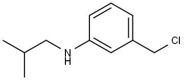 3-(chloromethyl)-N-isobutylaniline Structure