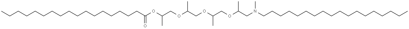 5,8,11,13-tetramethyl-4,7,10-trioxa-13-azahentriacontan-2-yl stearate Structure