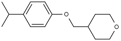 Tetrahydro-4-[[4-(1-methylethyl)phenoxy]methyl]-2H-pyran Structure