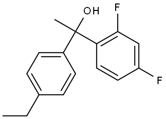 α-(4-Ethylphenyl)-2,4-difluoro-α-methylbenzenemethanol Structure