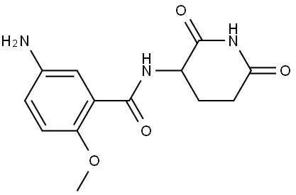 5-amino-N-(2,6-dioxopiperidin-3-yl)-2-methoxybenzamide Structure