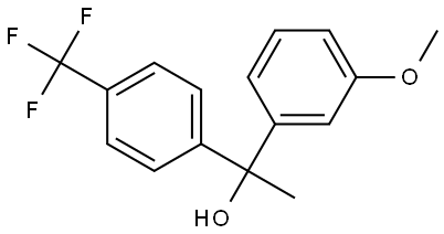 3-Methoxy-α-methyl-α-[4-(trifluoromethyl)phenyl]benzenemethanol 구조식 이미지