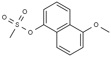 1-Naphthalenol, 5-methoxy-, 1-methanesulfonate Structure