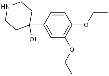 4-(3,4-diethoxyphenyl)piperidin-4-ol Structure