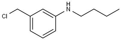 N-butyl-3-(chloromethyl)aniline Structure