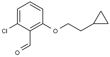 2-Chloro-6-(2-cyclopropylethoxy)benzaldehyde Structure