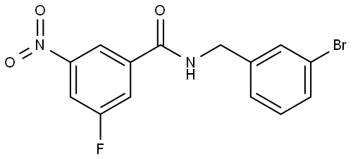 N-(3-bromobenzyl)-3-fluoro-5-nitrobenzamide Structure