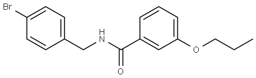N-[(4-Bromophenyl)methyl]-3-propoxybenzamide 구조식 이미지