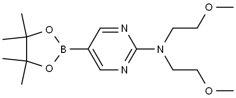 N,N-Bis(2-methoxyethyl)-5-(4,4,5,5-tetramethyl-1,3,2-dioxaborolan-2-yl)-2-pyr... Structure