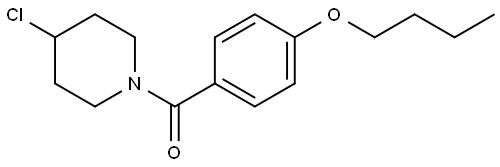 (4-Butoxyphenyl)(4-chloro-1-piperidinyl)methanone Structure