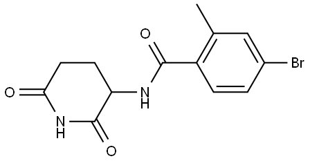 4-bromo-N-(2,6-dioxopiperidin-3-yl)-2-methylbenzamide Structure