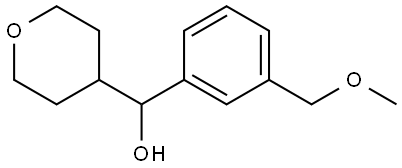 Tetrahydro-α-[3-(methoxymethyl)phenyl]-2H-pyran-4-methanol Structure