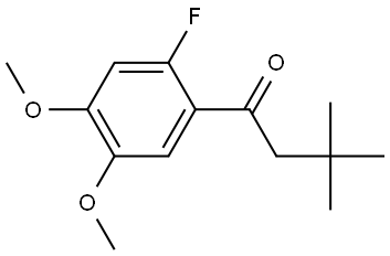 1-(2-Fluoro-4,5-dimethoxyphenyl)-3,3-dimethyl-1-butanone Structure