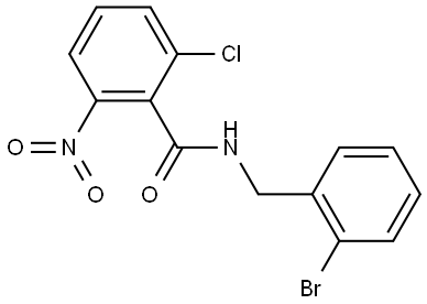 N-(2-bromobenzyl)-2-chloro-6-nitrobenzamide Structure