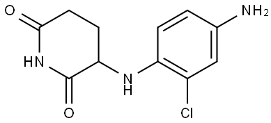 3-(4-amino-2-chloroanilino)piperidine-2,6-dione Structure