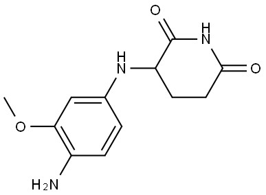 3-(4-amino-3-methoxyanilino)piperidine-2,6-dione Structure