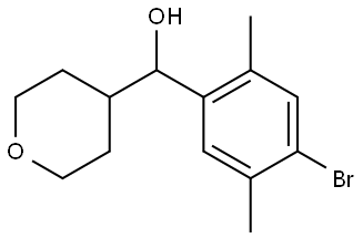 α-(4-Bromo-2,5-dimethylphenyl)tetrahydro-2H-pyran-4-methanol Structure