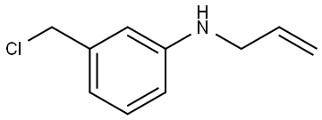 N-allyl-3-(chloromethyl)aniline Structure