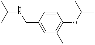 3-Methyl-4-(1-methylethoxy)-N-(1-methylethyl)benzenemethanamine Structure