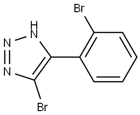 5-bromo-4-(2-bromophenyl)-1H-1,2,3-triazole Structure