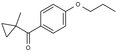 (1-Methylcyclopropyl)(4-propoxyphenyl)methanone Structure