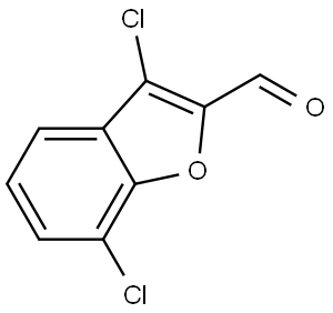 3,7-dichloro-1-benzofuran-2-carbaldehyde Structure