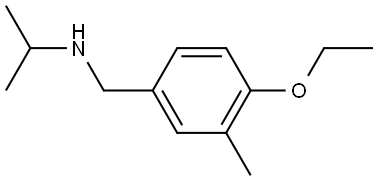 4-Ethoxy-3-methyl-N-(1-methylethyl)benzenemethanamine Structure