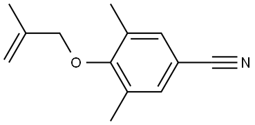 3,5-Dimethyl-4-[(2-methyl-2-propen-1-yl)oxy]benzonitrile Structure