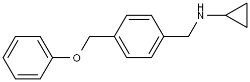 N-Cyclopropyl-4-(phenoxymethyl)benzenemethanamine Structure