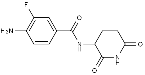 4-amino-N-(2,6-dioxopiperidin-3-yl)-3-fluorobenzamide Structure