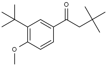 1-[3-(1,1-Dimethylethyl)-4-methoxyphenyl]-3,3-dimethyl-1-butanone Structure