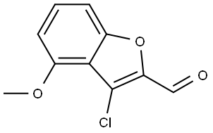 3-chloro-4-methoxy-1-benzofuran-2-carbaldehyde Structure