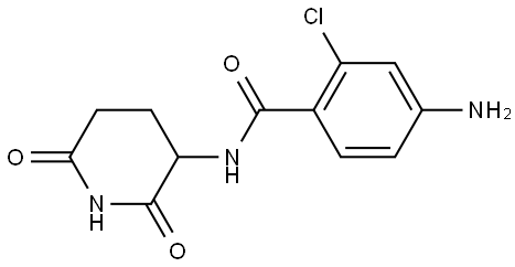 4-amino-2-chloro-N-(2,6-dioxo-3-piperidyl)benzamide Structure