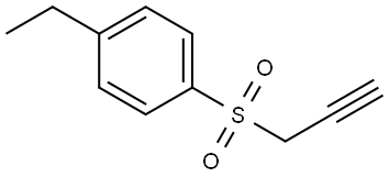 Benzene, 1-ethyl-4-(2-propyn-1-ylsulfonyl)- Structure