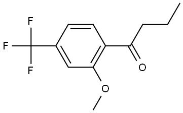 1-[2-Methoxy-4-(trifluoromethyl)phenyl]-1-butanone Structure