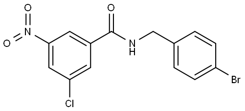 N-(4-bromobenzyl)-3-chloro-5-nitrobenzamide Structure