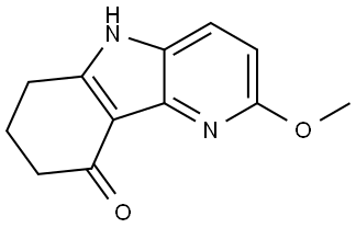 5,6,7,8-Tetrahydro-2-methoxy-9H-pyrido[3,2-b]indol-9-one Structure