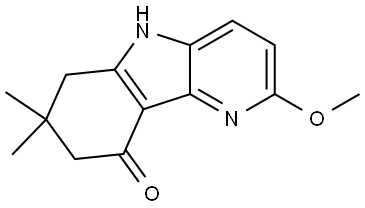 5,6,7,8-Tetrahydro-2-methoxy-7,7-dimethyl-9H-pyrido[3,2-b]indol-9-one Structure