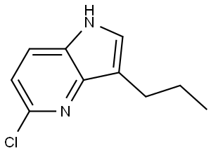 5-Chloro-3-propyl-1H-pyrrolo[3,2-b]pyridine Structure