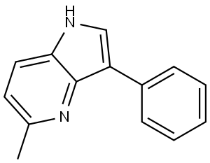 5-Methyl-3-phenyl-1H-pyrrolo[3,2-b]pyridine Structure