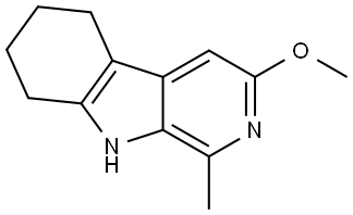 6,7,8,9-Tetrahydro-3-methoxy-1-methyl-5H-pyrido[3,4-b]indole Structure