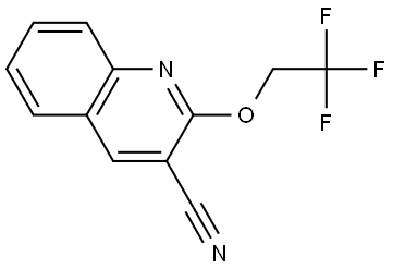 2-(2,2,2-Trifluoroethoxy)-3-quinolinecarbonitrile Structure